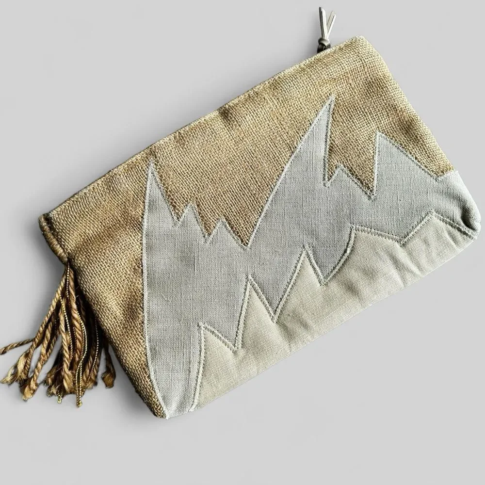 90’s Metallic Overlay Clutch Purse
